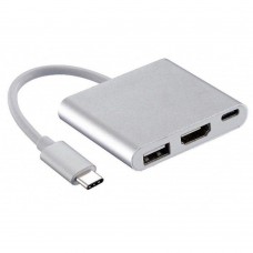 Adaptador Type C Para Hdmi.Usb.Type C 3x1