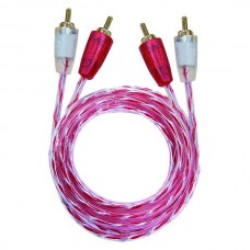 Cabo 2 Rca Macho para 2 Rca Macho Cristal 1 Mt