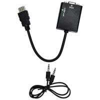 Cabo Adaptador Conversor Hdmi Vga Saida de Audio