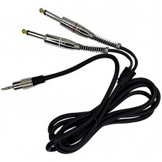 Cabo Auxiliar P2 Estereo para 2 P10 Mono 1,8 Mt