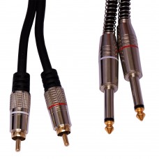 Cabo de Audio 2 Rca para 2 P10 Mono 1,8 Mt