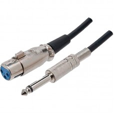 Cabo de Microfone Xlr Canon para P10 Mono 10 Mt