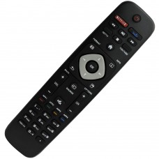 Controle Remoto Compat&iacute;vel Com Tv Philips Smart Tecla Netflix
