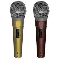 Microfone Karaoke Duplo com Cabo Completo