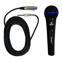 Microfone Profissional Dinamico com Cabo Completo