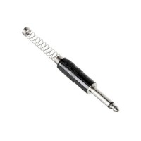 Plug P10 Mono Metal Profissional com Mola Espa&ccedil;ada