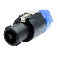 Speakon Macho Conector Redondo 4 Vias Azul