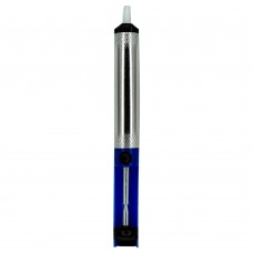 Sugador de Solda Metalico Tamanho 19 Cm Prata Azul